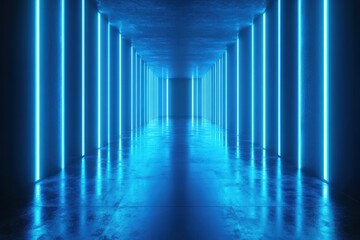 light blue tunnel