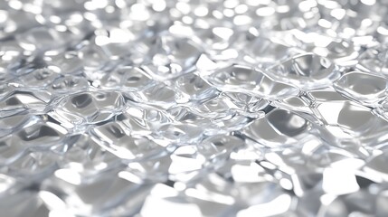 Abstract Silver Liquid Metal Surface Texture Background