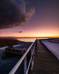 Fototapeta premium Sonnenuntergang an der Ostsee