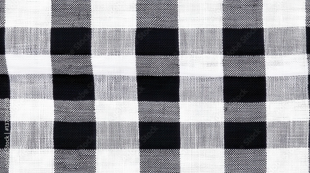 Poster black and white checkered pattern with a slightly distressed or textured effect. the checks are unev