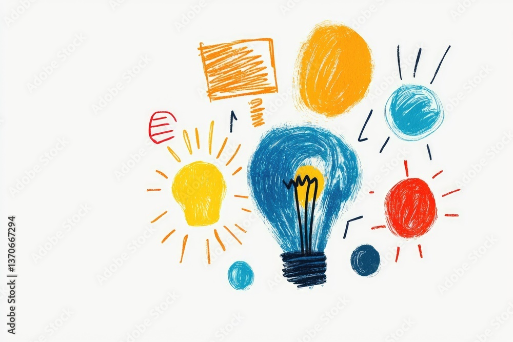 Poster creative brainstorming ideas in a concept box a visual exploration of innovative thinking and collab