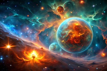 planet in space