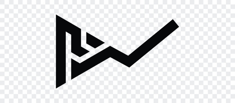 letter rw logo design