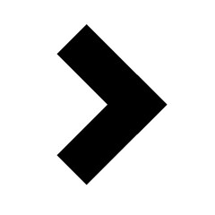 Obraz premium Single vector arrow for web design, minimalistic black right arrow on white background, simple graphic navigation element in modern style, perfect for web design, interfaces, presentations and pointer