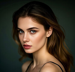 Portrait of a woman.	
