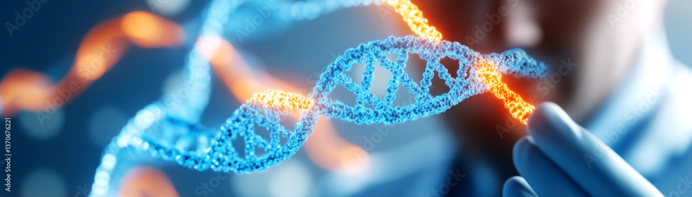 Aufkleber exploring molecular biology in a high-tech lab understanding dna structures and their significance i