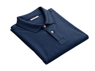 Folded shirt template showcasing stylish navy color perfect for casual or formal occasions. Ideal for layering or standalone wear
