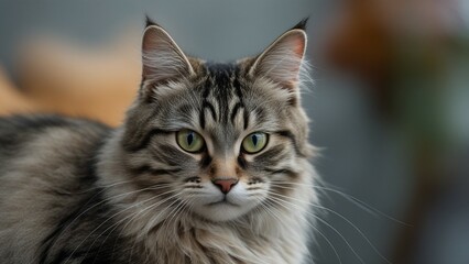 Fototapeta premium close up portrait of a cat