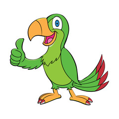 Parrot cartoon design art