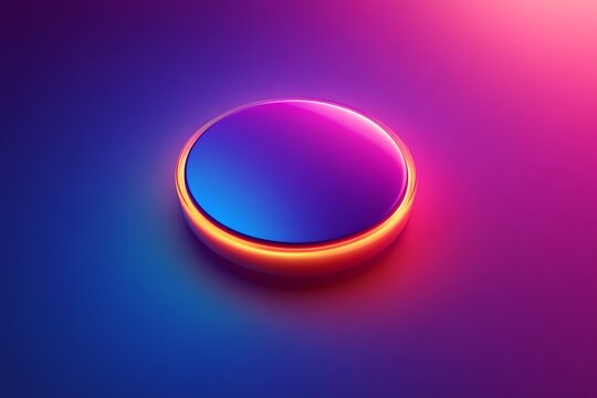 A button with a shifting, aurora-like color effect, where vibrant hues transition smoothly, adding a touch of magic and wonder to the interface