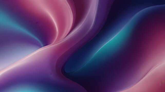 Soft Gradient Waves in Blue, Purple, and Pink Tones