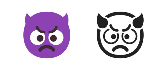 Angry Face with Horn