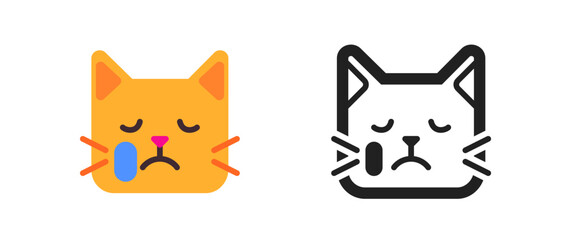 Crying Cat Face