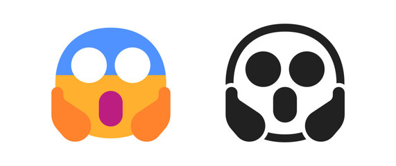 Face Screaming in Fear