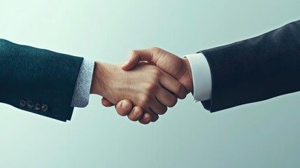 A surreal digital artwork depicting a handshake between nations symbolizing reciprocal tariff agreements