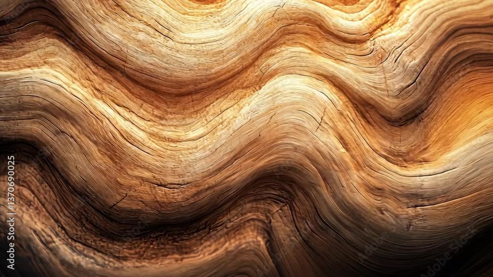Poster intricate patterns of naturally weathered wood showing unique grain texture in earthy tones ideal fo