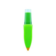3D Highlighter pen Back to School Illustration with transparent background