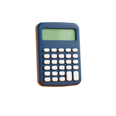 3D Calculator Back to School Illustration with transparent background