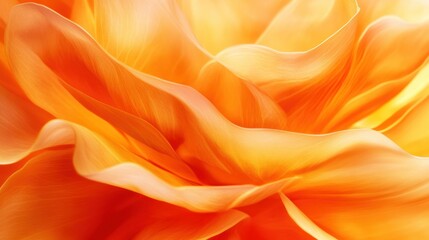 Obraz premium A macro photograph of vibrant petals in shades of orange