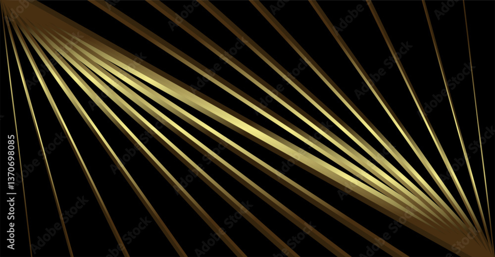 Poster composition of repeating diagonal lines in brown and gold as background inspiration for visual commu
