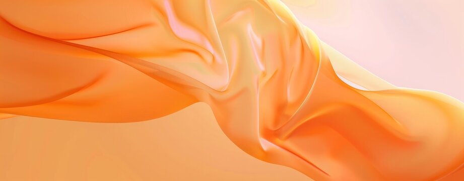 Orange background textured smooth curves, abstract shape light and shadow effects, edges gradient colors flowing lines soft tones warm atmosphere. - Powered by Adobe