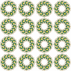 abstract seamless geometric floral pattern mandala background wallpaper