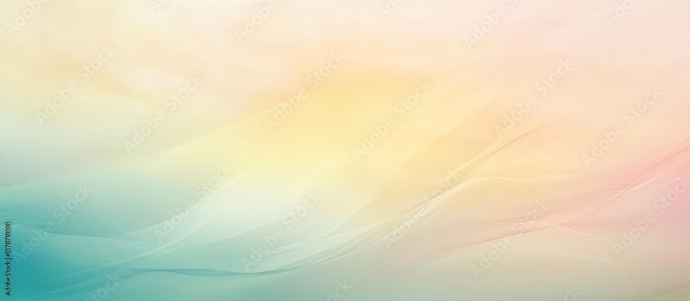 Poster abstract pastel gradient background featuring soft grainy texture and delicate geometric shapes