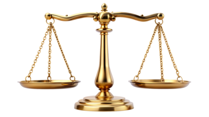 fairness scales of justice isolated on white background PNG. GENERATIVE AI