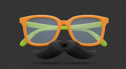 April Fools' Day Fun: 3D Glasses and Mustache Prank - Celebrate April Fools' Day with this fun ! It symbolizes humor, pranks, disguise, lightheartedness, and festive fun