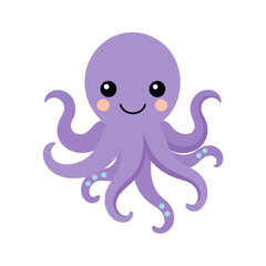 Cute Octopus vector illustration