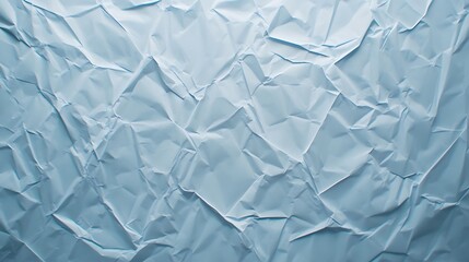 Obraz premium Abstract Crumpled Light Blue Paper Texture Background
