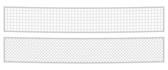 set of net pattern for sports, vector illustration isolated on white background.