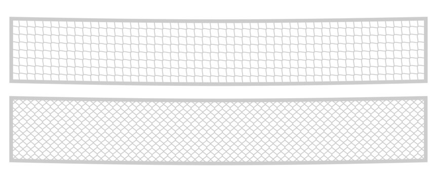 set of net pattern for sports, vector illustration isolated on white background.