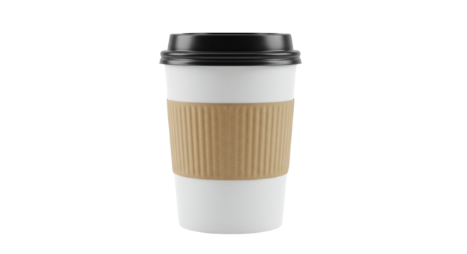 Isolated Takeaway Coffee Cup