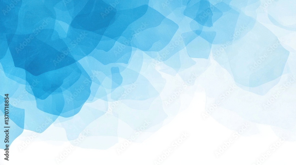 Poster abstract light blue gradient background with a soft transition from ice blue to sky tones for a refr