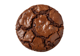 Delicious baked chocolate chip cookies and isolated chocolate cake with brown chips and cream on white Delicious baked chocolate chip cookies and isolated chocolate cake with brown chips and cream on 