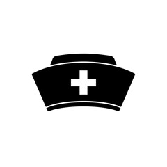 Obraz premium Nurses Cap Icon Simple Line Art Graphic