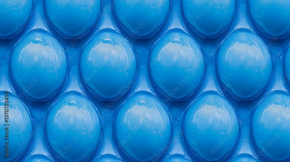 Poster abstract blue bubble texture background seamless pattern