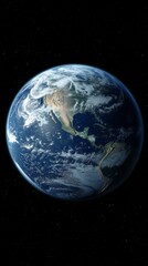 Fototapeta premium a realistic picture space from earth 