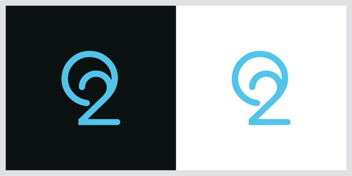 Creative Oxygen Icon or o2 Logo Vector