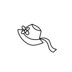 outline of Victorian women's hats