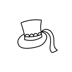 outline of Victorian women's hats