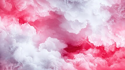 Fototapeta premium Elegant anime sky with gentle white cloud formations, seamless dreamy background for digital art.
