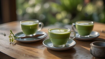 "Matcha Latte & Croissant – Spring Café Vibes in 4K HD"


