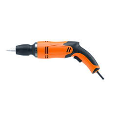 3D power drill tools illustration isolated on transparent background