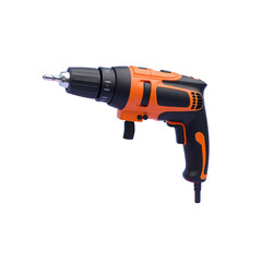 3D power drill tools illustration isolated on transparent background