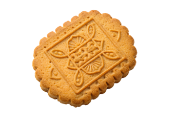 Gluten-free speculoos cookie cutout on a white transparent background, perfect for digital design and recipe use. High-quality PNG for easy integration into web projects