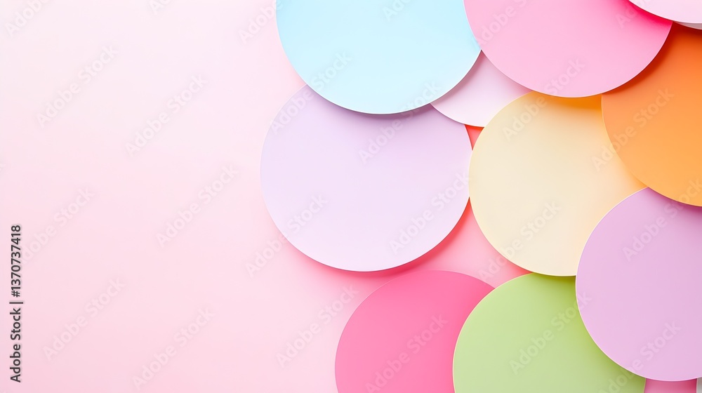 Poster a colorful background with many different colored circles