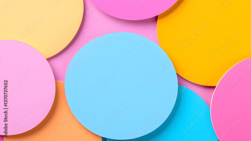 Poster a colorful background with many different colored circles