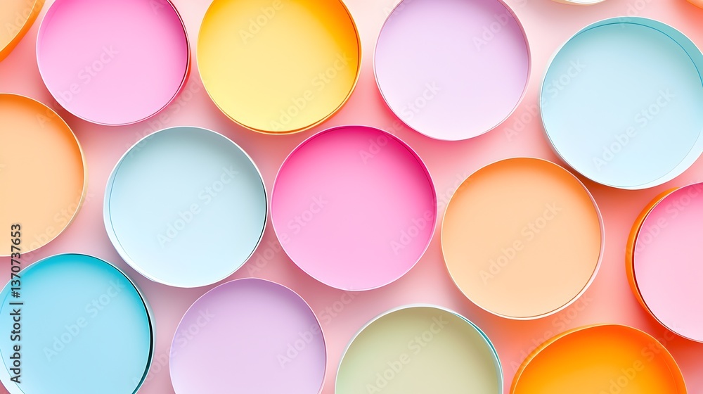 Poster a colorful background with many different colored circles